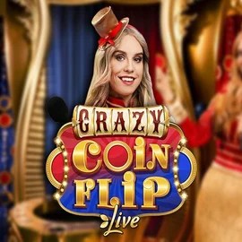 Crazy Coin Flip logo by Evolution at Casina Casino
