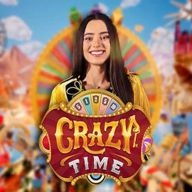 Crazy Time by Evolution, showcased at casina-casino.eu – game logo