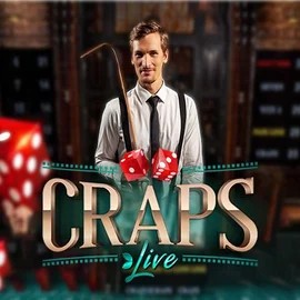Live Craps logo by Evolution at Casina Casino