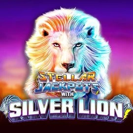 Stellar Jackpots with Silver Lion slot visual from Lightning Box Game available on casina-casino.eu