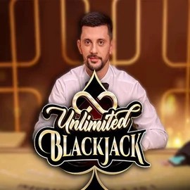 Official Live Casino logo: Unlimited Blackjack by Ezugi at Casina Casino